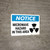 Notice: Microwave Hazard In This Area Hazard Icon Landscape - Wall Sign