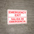 Bilingual Spanish Emergency Exit - Wall Sign