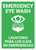 Bilingual Spanish Eye Wash - Wall Sign