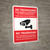 Bilingual Spanish No Trespassing With Camara Icon - Wall Sign