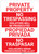 Bilingual Spanish No Trespassing Without Icon - Wall Sign