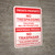 Bilingual Spanish Private Property No Trespassing violators - Wall Sign