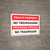 Bilingual Spanish Private Property No Trespassing Landscapee - Wall Sign