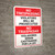 No Trespassing: Bilingual Spanish Violators Red-White & Black - Wall Sign