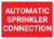 Automatic Sprinkler Connection Red Landscape - Wall Sign