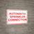 Automatic Sprinkler Connection White Landscape - Wall Sign