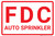 FDC Auto Sprinkler Landscape - Wall Sign