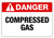 Danger - Compressed Gas Label