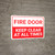 Fire Door Keep Clear At All Times Landscape - Wall Sign