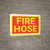 Fire Hose Red and Yellow Landscape - Wall Sign