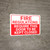 Fire Regulations Require Door To Be Kept Closed Landscape - Wall Sign