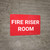 Fire Riser Room Landscape - Wall Sign