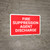 Fire Suppression Agent Discharge Landscape - Wall Sign