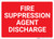 Fire Suppression Agent Discharge Landscape - Wall Sign