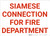 Siamese Connection For Fire Department Landscape - Wall Sign