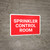 Sprinkler Control Room Red Landscape - Wall Sign