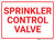 Sprinkler Control Valve White and Red Landscape - Wall Sign