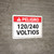 Danger: 120 over 240 Volts Spanish Landscape - Wall Sign
