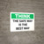 Think: The Safe Way Is The Best Way Landscape - Wall Sign