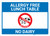 Allergy Free Lunch Table No Dairy with Icon Landscape - Wall Sign