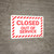 Closed Out Of Service with Hazard Border Landscape - Wall Sign