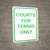 Courts For Tennis Only Portrait - Wall Sign