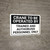Crane To Be Operated By Trained And Authorized Personnel Landscape - Wall Sign