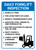 Daily Forklift Inspection with Icon Portrait - Wall Sign