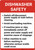 Dishwasher Safety Guidelines Portrait - Wall Sign