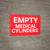 Empty Medical Cylinders Landscape - Wall Sign