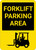 Forklift Parking Area with Icon Portrait - Wall Sign