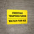 Freezing Temperatures Watch For Ice Landscape - Wall Sign