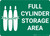 Full Cylinder Storage Area with Icon Landscape - Wall Sign