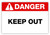 Danger - Keep Out Label