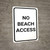 No Beach Access Portrait - Wall Sign