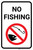 No Fishing with Icon Portrait - Wall Sign