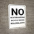 No Skateboarding Bicycle Riding Rollerblading Portrait - Wall Sign
