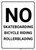 No Skateboarding Bicycle Riding Rollerblading Portrait - Wall Sign