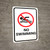 No Swimming with Icon Portrait - Wall Sign