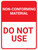 Non Conforming Material Do Not Use Portrait - Wall Sign