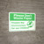 Please Dont Waste Paper with Icon Landscape - Wall Sign