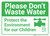 Please Dont Waste Water with Icon Landscape - Wall Sign