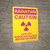 Radiation Access Permitted Only When Accompanied Landscape - Wall Sign