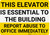 Report Elevator Abuse to Office Landscape - Wall Sign
