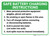Safe Battery Charging Instructions Landscape - Wall Sign