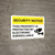 Security Notice This Property Protected By Surveillance with Icon Landscape - Wall Sign