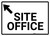 Site Office with Up Arrow Landscape - Wall Sign