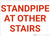 Standpipe At Other Stairs Landscape - Wall Sign