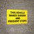 This Vehicle Makes Sudden and Frequent Stops Landscape - Wall Sign