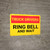 Truck Drivers Ring Bell and Wait Landscape - Wall Sign